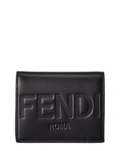 FENDI Logo Leather Coin Purse Women
