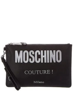 MOSCHINO Couture Canvas Pouch Women