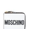 MOSCHINO Logo Lettering Leather Pouch Women