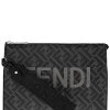 FENDI All Over FF Logo Pouch Women