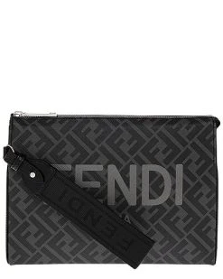 FENDI All Over FF Logo Pouch Women