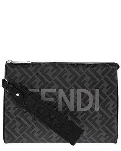 FENDI All Over FF Logo Pouch Women 3 FENDI All Over FF Logo Pouch Women
