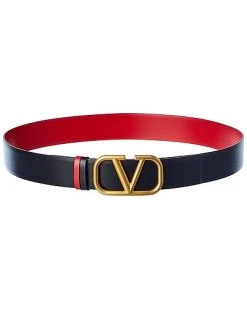 Valentino VLogo 40mm Reversible Leather Belt Women