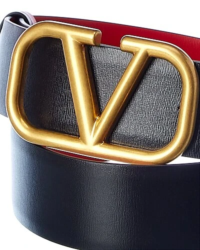 Valentino VLogo 40mm Reversible Leather Belt Women 4 Valentino VLogo 40mm Reversible Leather Belt Women - Image 2