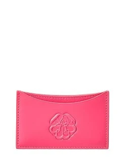 Alexander McQueen Curve Leather Card Holder Women