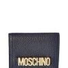 MOSCHINO Logo Leather Compact Wallet Women 2 MOSCHINO Logo Leather Compact Wallet Women -Dolce & Gabbana Shop 1111611418 RLLD 1