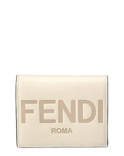 FENDI Logo Leather Coin Purse Women