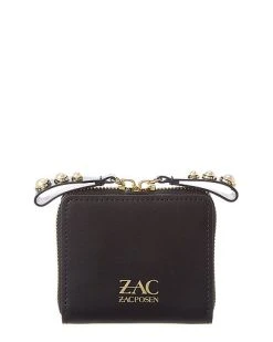 AC Zac Posen Eartha Pearl Lady Zipped Small Leather Wallet Women