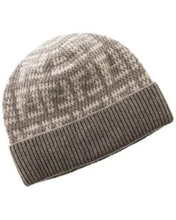 FENDI FF Jacquard Cashmere Beanie Women